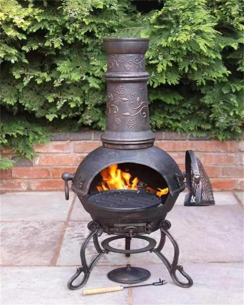 China Julin makes mini Cast Iron Chiminea Outdoor Chiminea