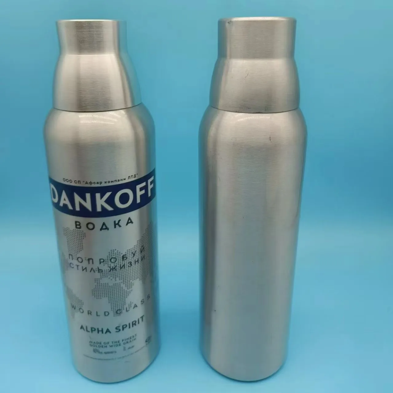 Алюминиевая бутылка водка упаковка бутылки для воды оптовая продажа низкая moq от малого до большого размера