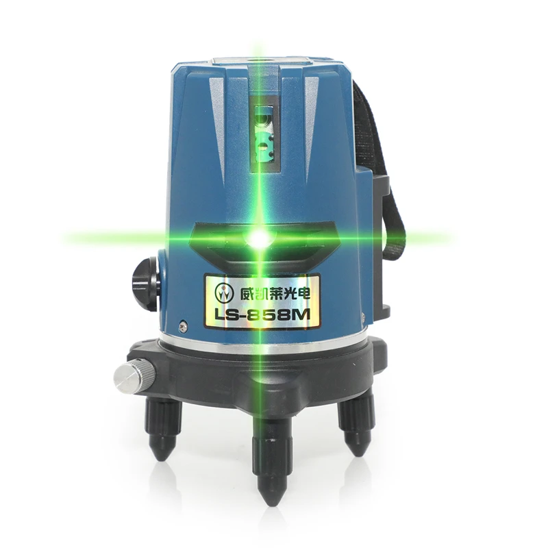 
360 Leveling Cross Self-leveling Automatic Beam Laser Level Green Light 515 Nm 3 Lines 10 C~+45 5m±1mm 520nm WKL 