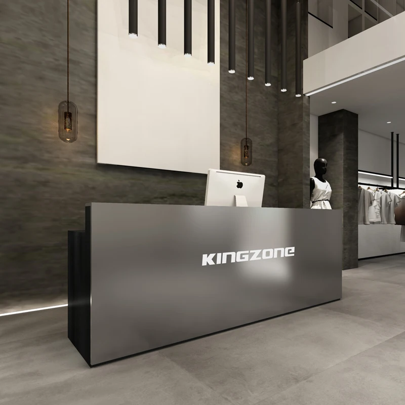 Простой современный кассир из нержавеющей стали, магазин одежды, маленькая стойка, Ресторан, Бар, стол для салона красоты, стойка регистрации