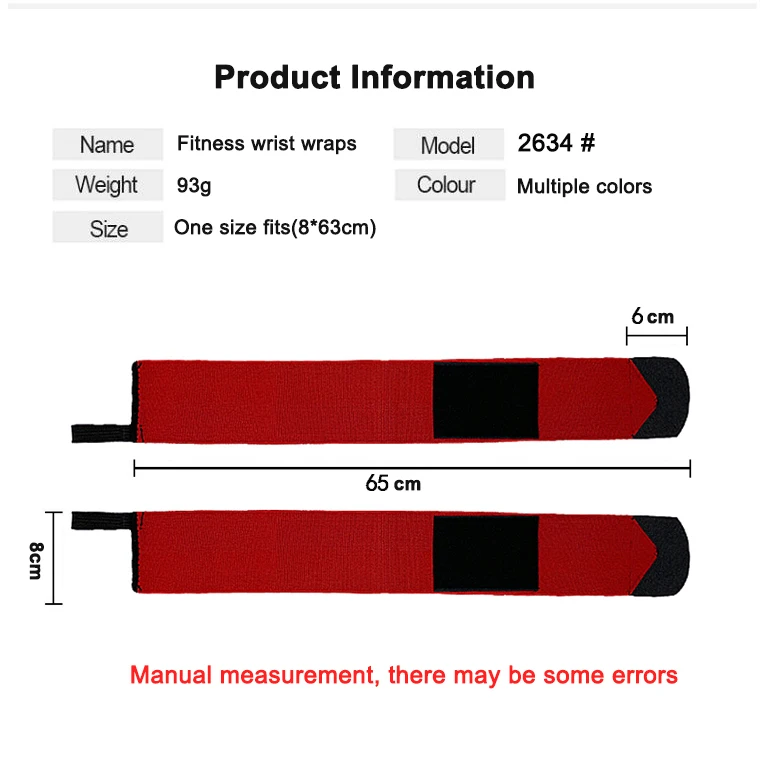 Custom logo sport wrist wrap weightlifting strap fitness safety Cross Training Bodybuilding gym wrist support wraps powerlifting