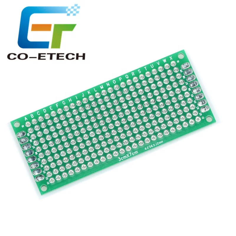  3x7 см Double Side прототип Пайки PCB 3*7 Универсальный DIY Медь печатные платы 2 54 мм точка 240 отверстия