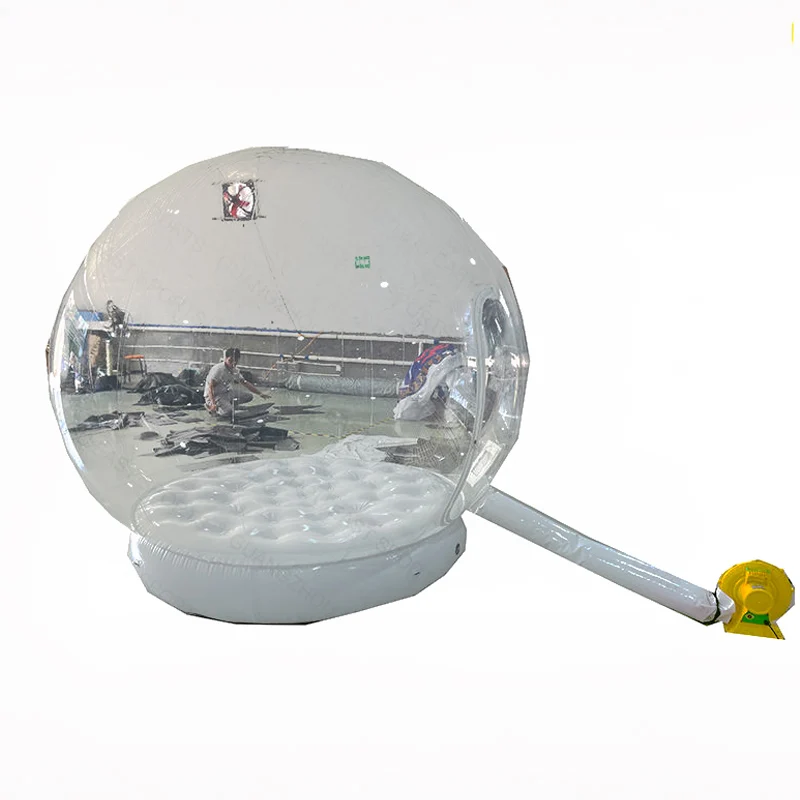 Outdoor Decorations Clear Dome Christmas Human Life Large Size Inflatable Snow Globe For Live Show