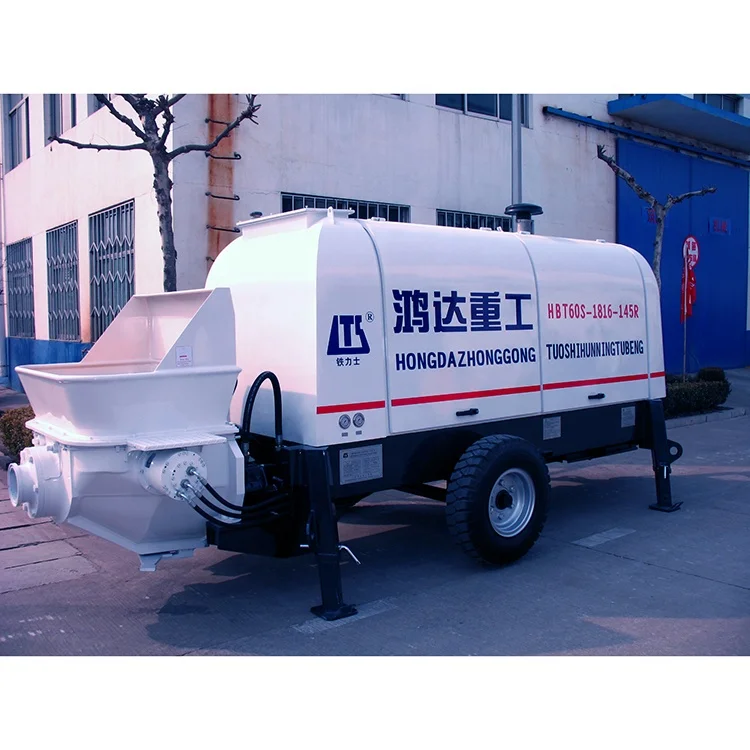 
Direct manufacturers selling Trailer-mounted Concrete Pump Pumping concrete for construction works concrete pump 