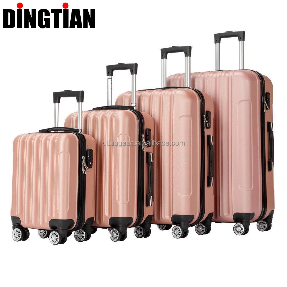 ABS 4PCS Multiple Sizes Trolley Travel Suitcases Sets Luggage Factory Hard Shell Cabin Case Durable Other Luggage