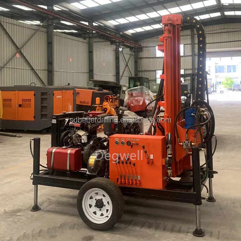 2024 hot sale New type small Mini double cylinder engine well drilling machine