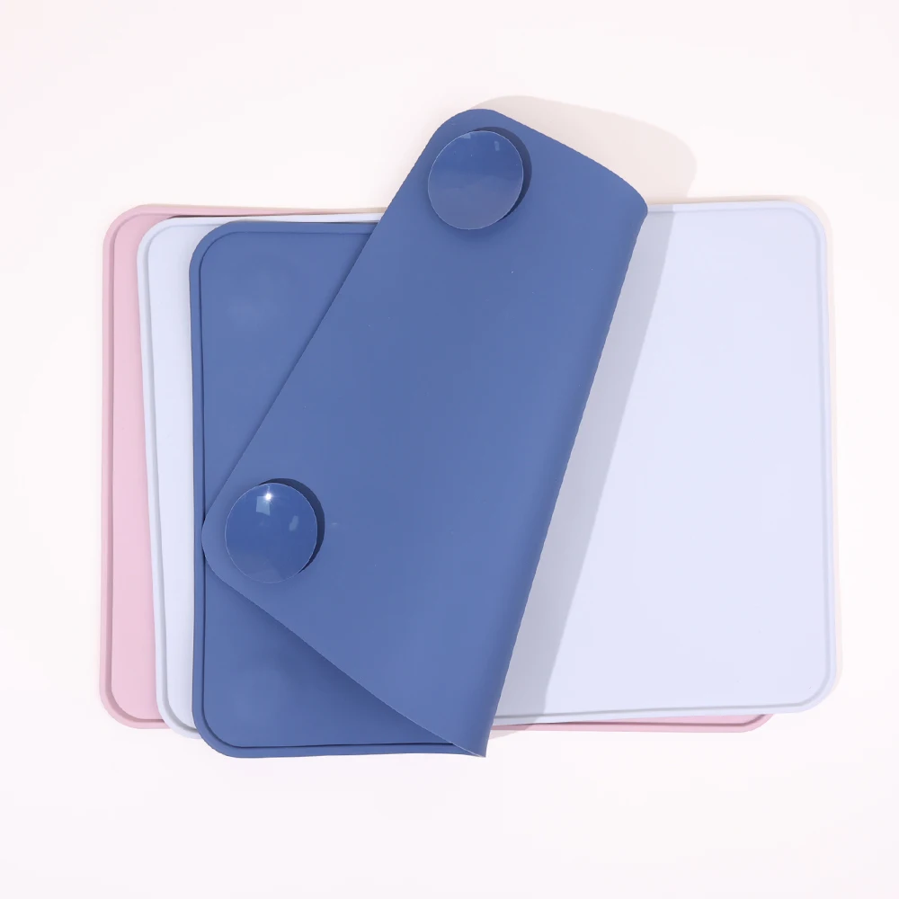 Dining Table Washer Sink Paint Pet Feeder Silicone Dish Drying Mat Bpa Free Silicone Baking Mat With 4 Strong Suction Cup