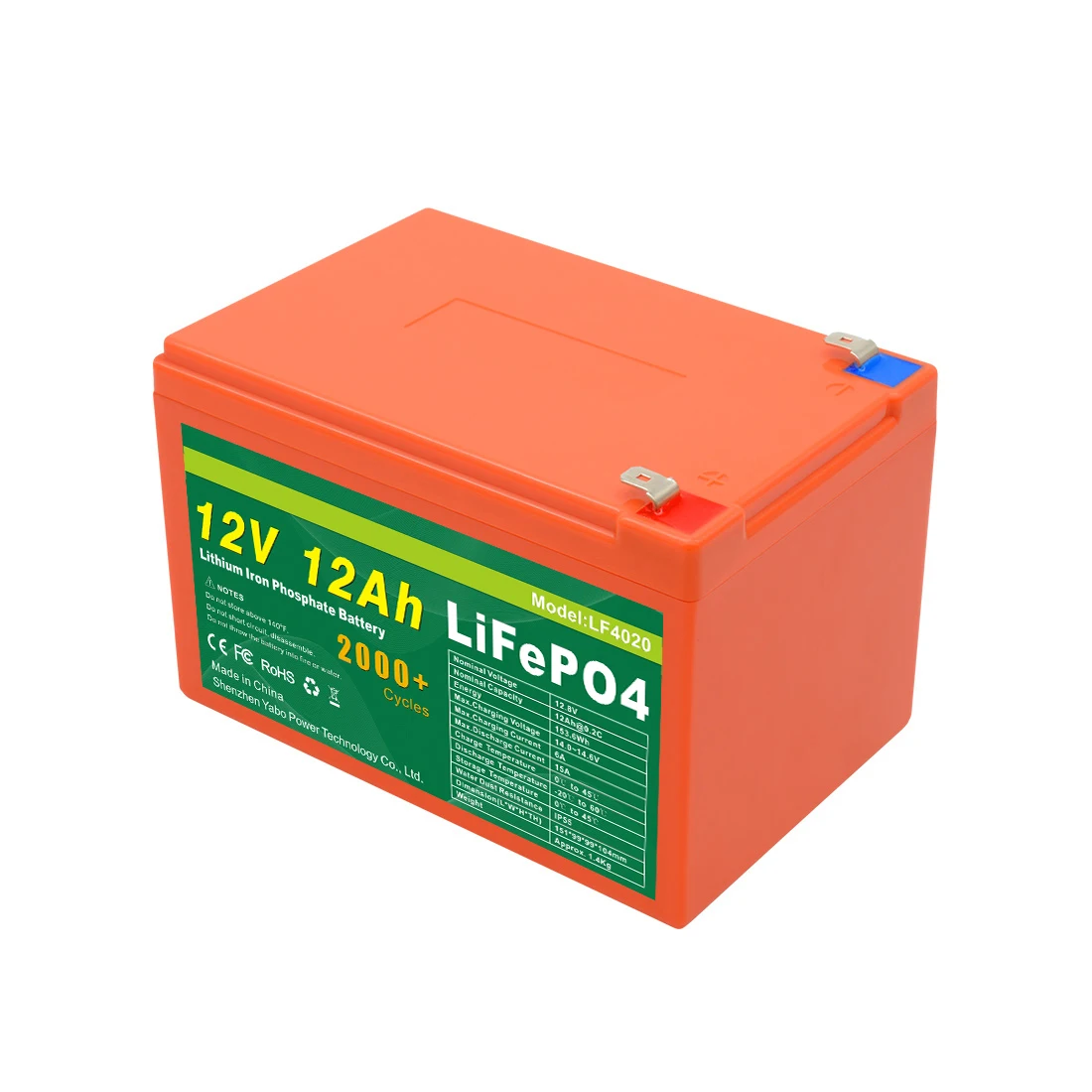 Portable 12V 12Ah LiFePo4 Batteries Solar 32700 Rechargeable+Batteries For Storage System