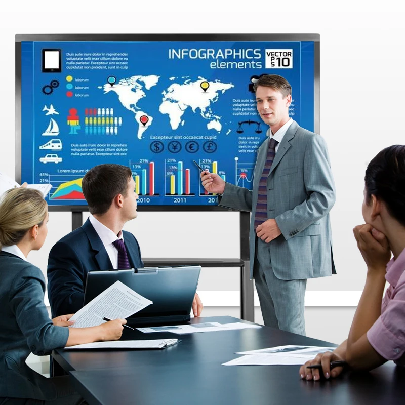 85 inch infrared touch digital board interactive panel software whiteboard with
