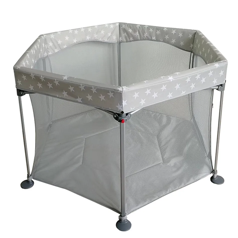 High Quality Fence 6 surface playpen Foldable And Portable Baby Safety Playpen For Indoor And Outdoor