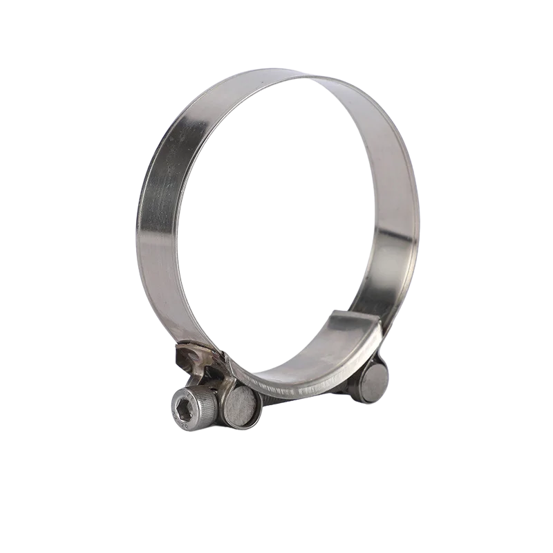 Source factory American Type Stainless Steel Butterfly Adjustable Plastic Handle Hose Clamp Gas Pipe Clamp