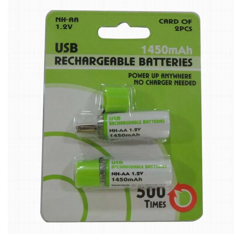 Factory direct USB rechargeable battery mouse toy airplane model camera alarm clock 1.2v Ni-MH battery No. 5 battery