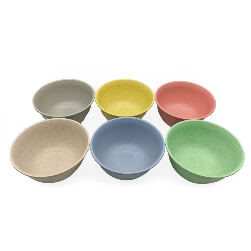 Restaurant School kitchen mixing bowl set eco-friendly bamboo fiber salad bowl base plastic bowl