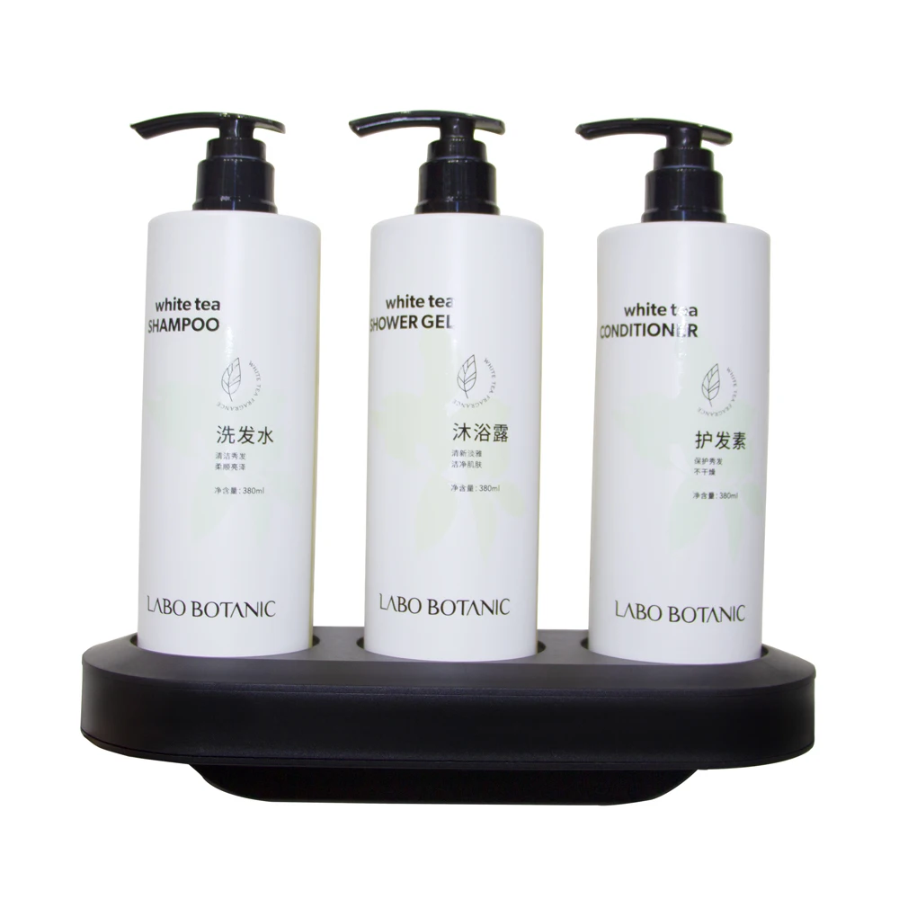 3 In 1 Magnetic Suction Holder Bathroom Shampoo Soap Dispenser 380Ml Hotel Bathroom Wall Hanging Disposable Soap Dispenser