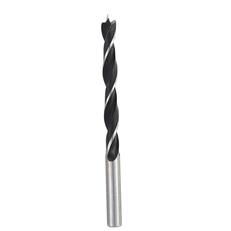
HSS Fully Ground Twin Land Flutes Tin-Coated Wood Brad Point Drill Bit For Wood Drilling 