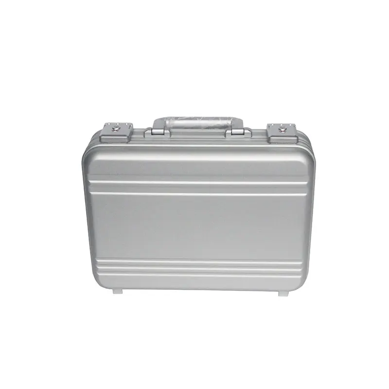 Light Weight Aluminum Attache Case With TSA Digital Locks Small Silver Aluminum hard Briefcase