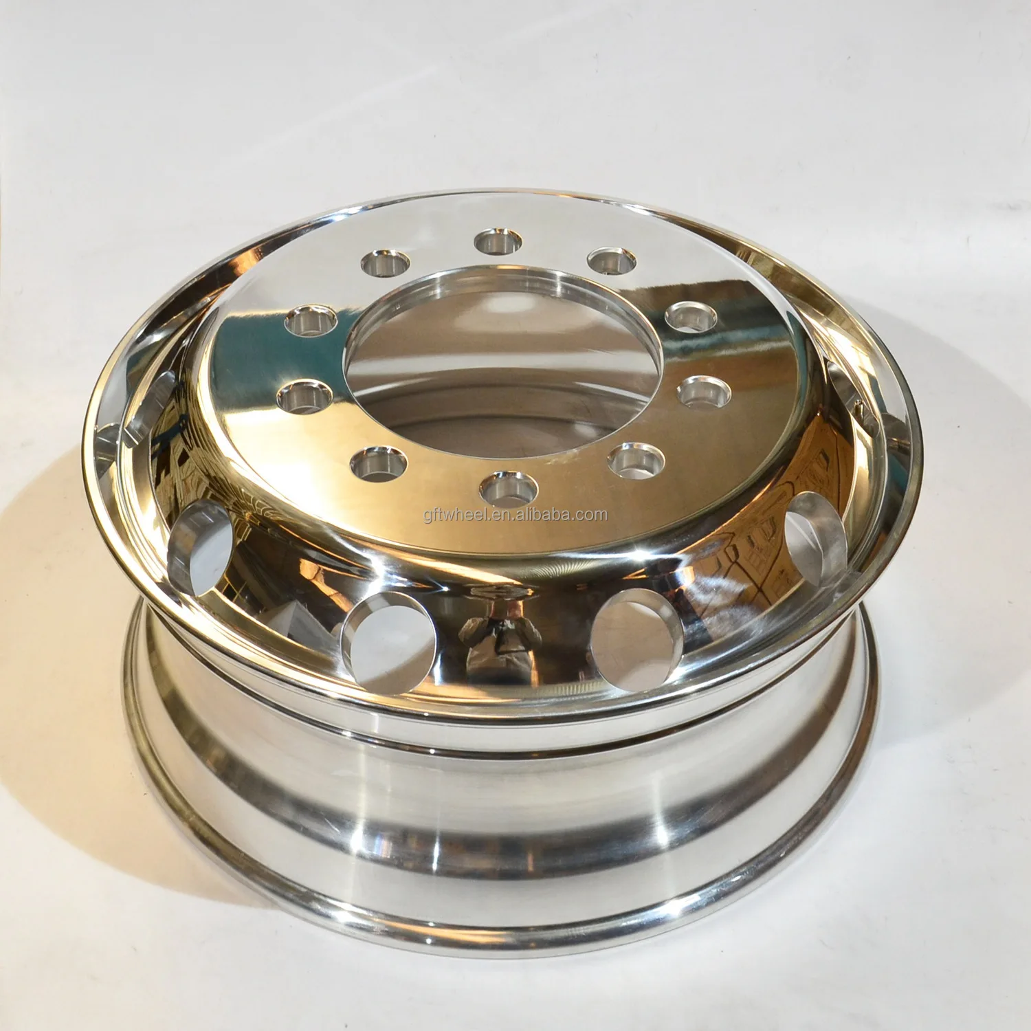 22.5*8.25 polished forged 10 holes bus alloy wheel