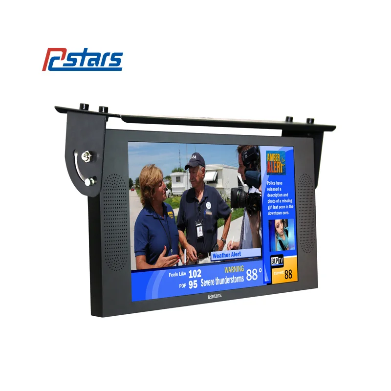 17 Inch Bus Advertising display with WIFI 3G Network Function Optional