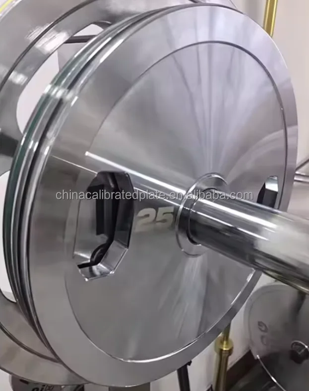 Fitness Equipment Two-Hole Powerlifting Bumper Plate Discs Calibrated Weight Plates for Strength Training