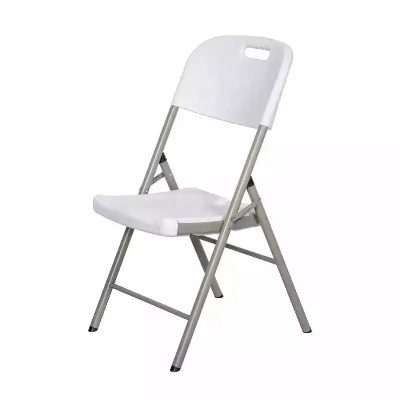 Cheap Wholesale Outdoor Garden White/black Garden Use Plastic Folding Chair For Parties Wedding Folding Chairs Plastic