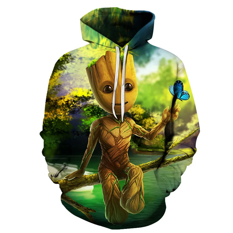 
Wholesale Customized Unisex Cartoon Sweatshirt 3D Print Pullover Japanese Anime Hoodie 