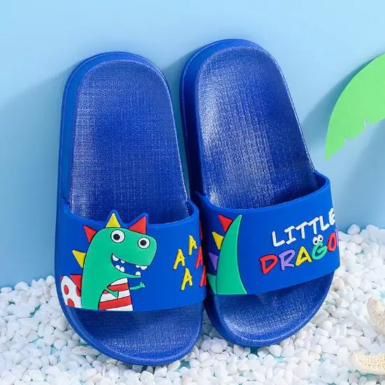 Wholesale Cartoon Kids Girls Boys Dinosaur Printed Indoor Slippers Summer Outdoor Bathroom Sandals Shoes slippers for children