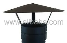 Pellet stove / fireplace Black powder coated chimney flue vent pipe diameter 80mm 100mm