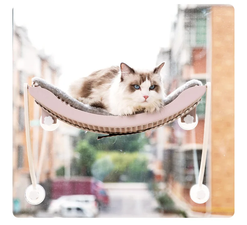 Wholesale Cat Hammock Cat Litter Winter Sunbathing Suction Cup Hammock Balcony Window Swing Hanging Basket Cat Litter Hammock