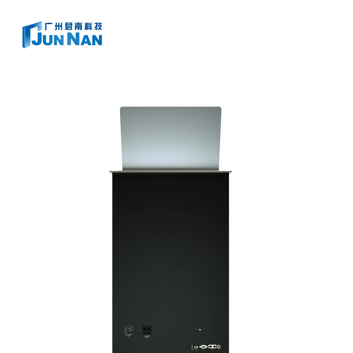 Junnan conference system slim lifter with array microphone audio conference system monitor lift 15.6 inch computer monitor lift