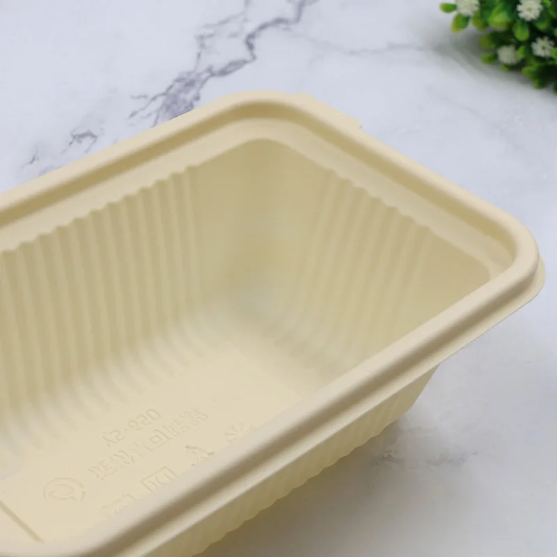 Corn Starch Biodegradable Bento Lunch Box Takeaway Disposable Compostable Food Packaging Container Snack Boxes With Lid