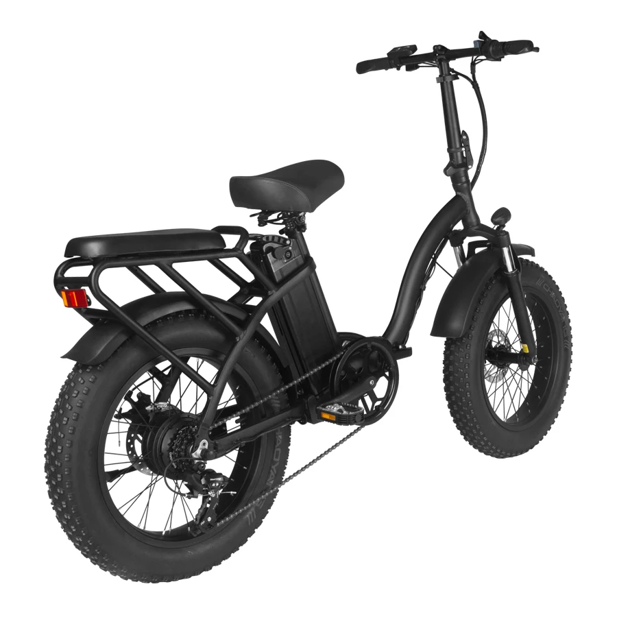 Foldable Electric Bicycle E11 36V Lithium Battery Integrated Rear Hub Motor Aluminum Alloy Frame 7 Speed Disc Electric Bike