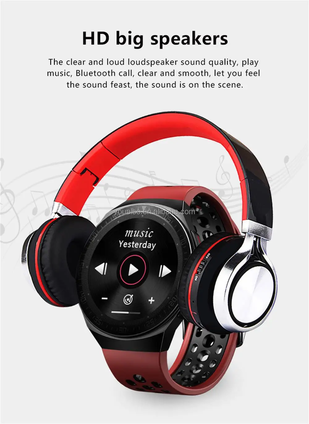 MT3 Smart Watch 8G Memory Music And Sound Record Storage BT Call Smartwatch For Men Blood Pressure Fitness Tracker