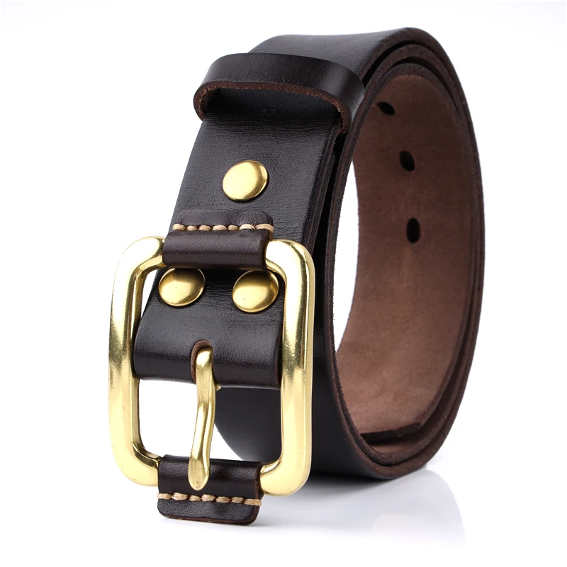 
1.5 inches Zinc Alloy Cowhide Western fashion buckle Men Genuine Italian Leather Belt (3 colors available) 