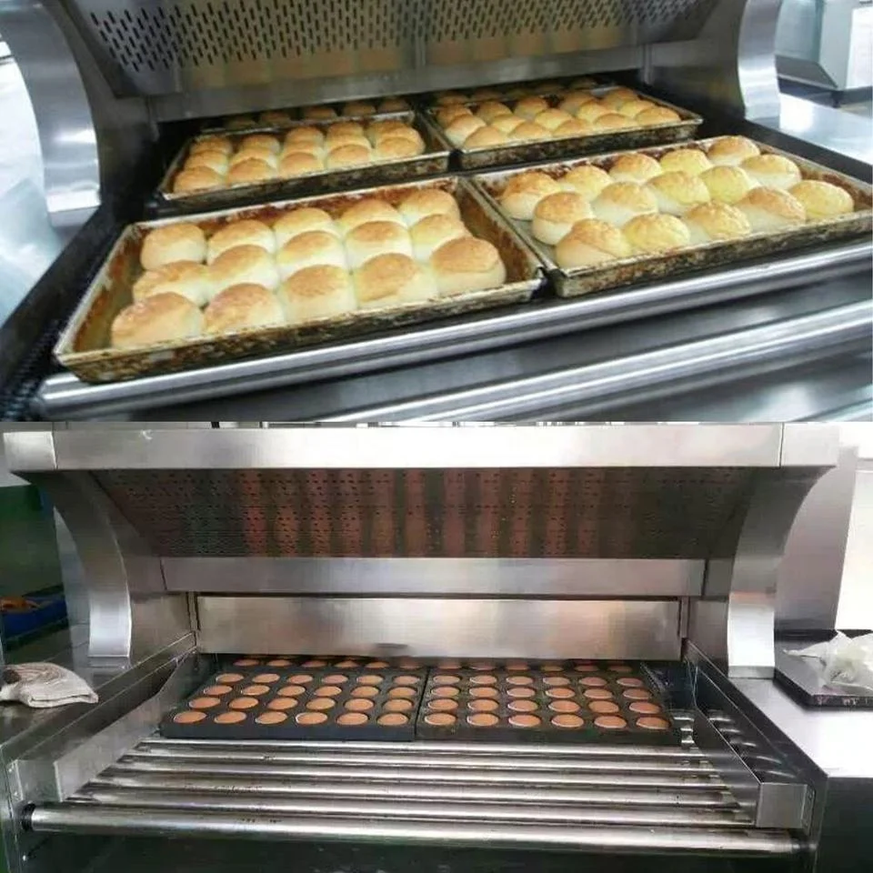 YOSLON Commercial Conveyor BREAD Oven Stainless Steel Fast Heating Gas COOKIE Biscuits for Sale