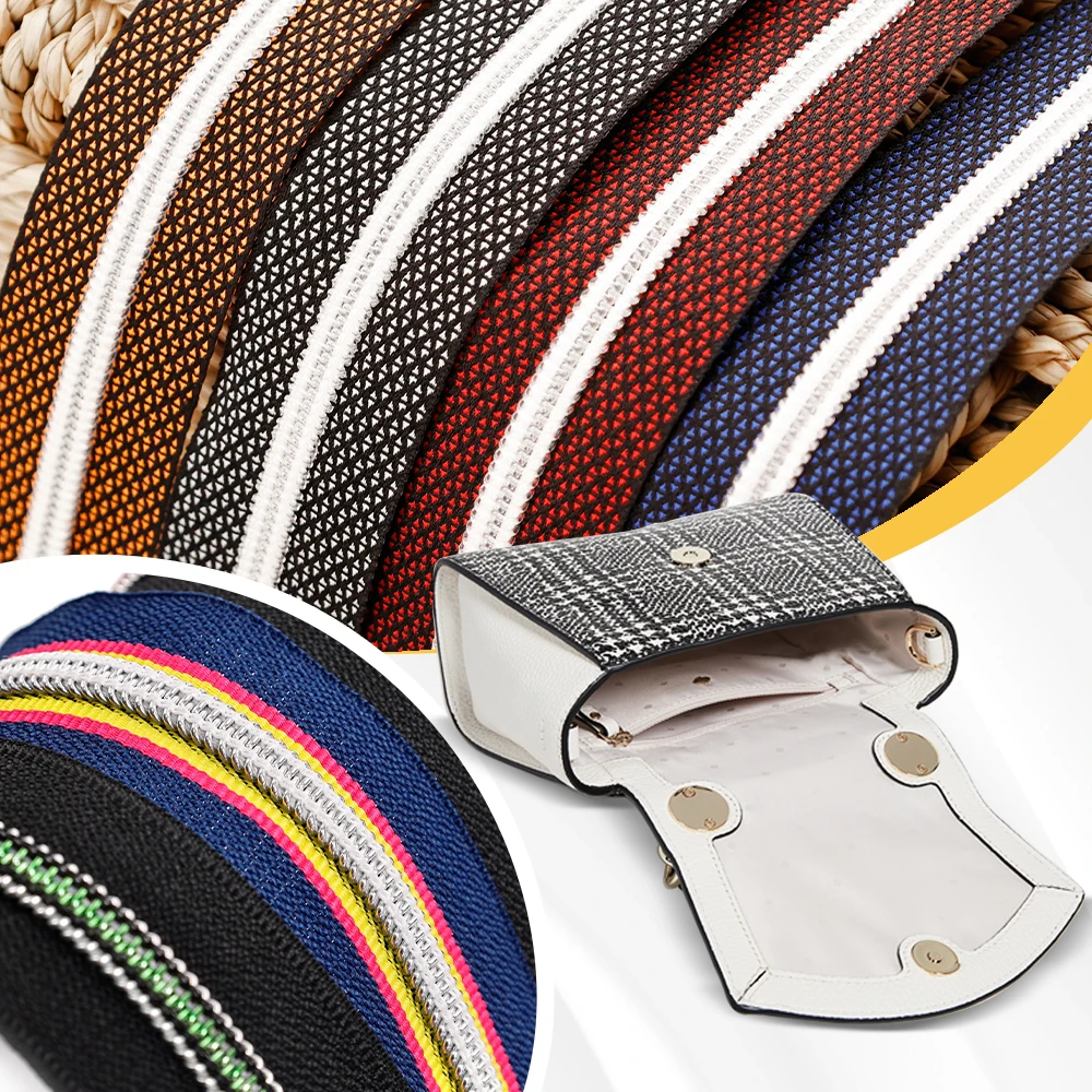 Nylon Zippers Roll Long Chain Tape Golden Coil Long Zips Price Per Kgs For Jacket Pant Kids Clothing Travel Backpack Bags Oeko