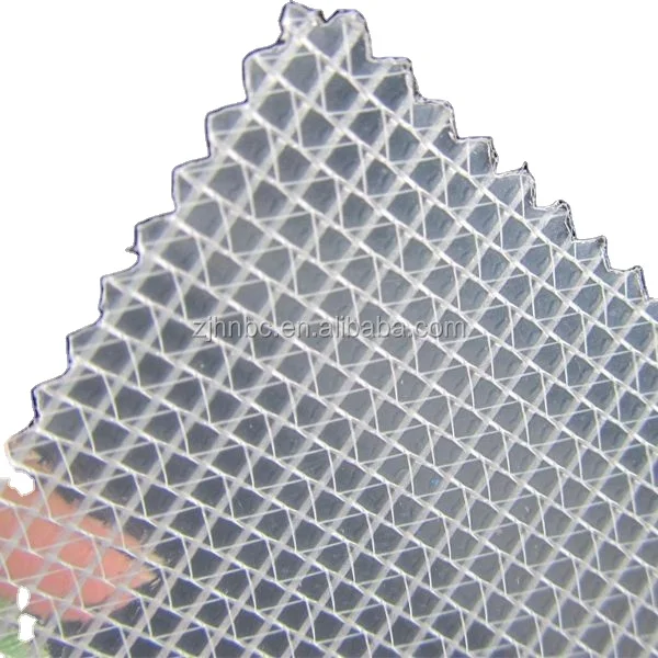 Reinforced Fire Resistant Clear Vinyl sheeting features Polyester Mesh laminated with two lays of PVC film