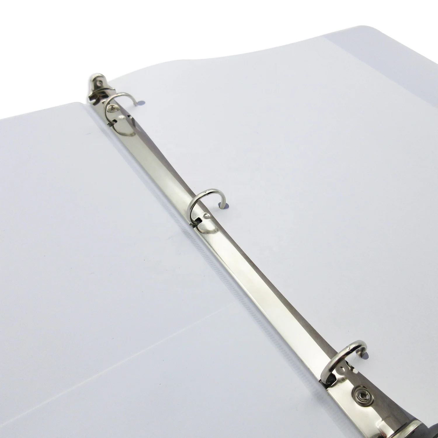 White PVC 1 inch paper binder letter size 3 ring binder paper file holder office desktop personal file organizer product