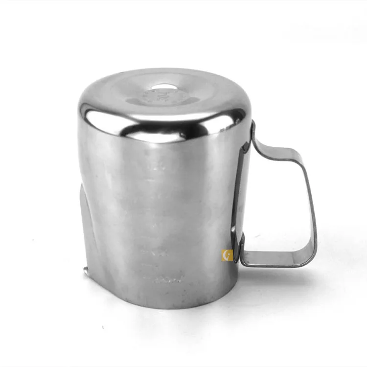 
High Quality Stainless Steel Milk Pot/coffee Foam Cup Pitcher/creamer Pitcher Pull Flower Cup have Handle 