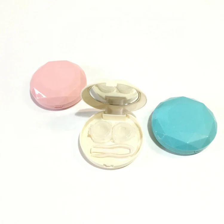 Модный миниатюрный корейский чехол для контактных линз, милая тонкая коробка для контактных линз BLH074