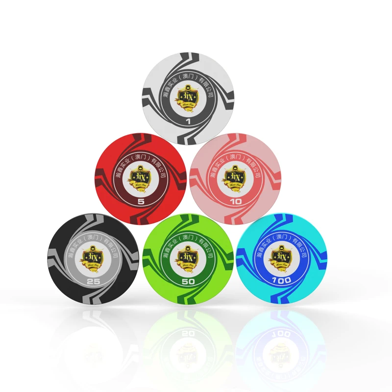 Custom Design Fichas Poker Chips Ceramic Material