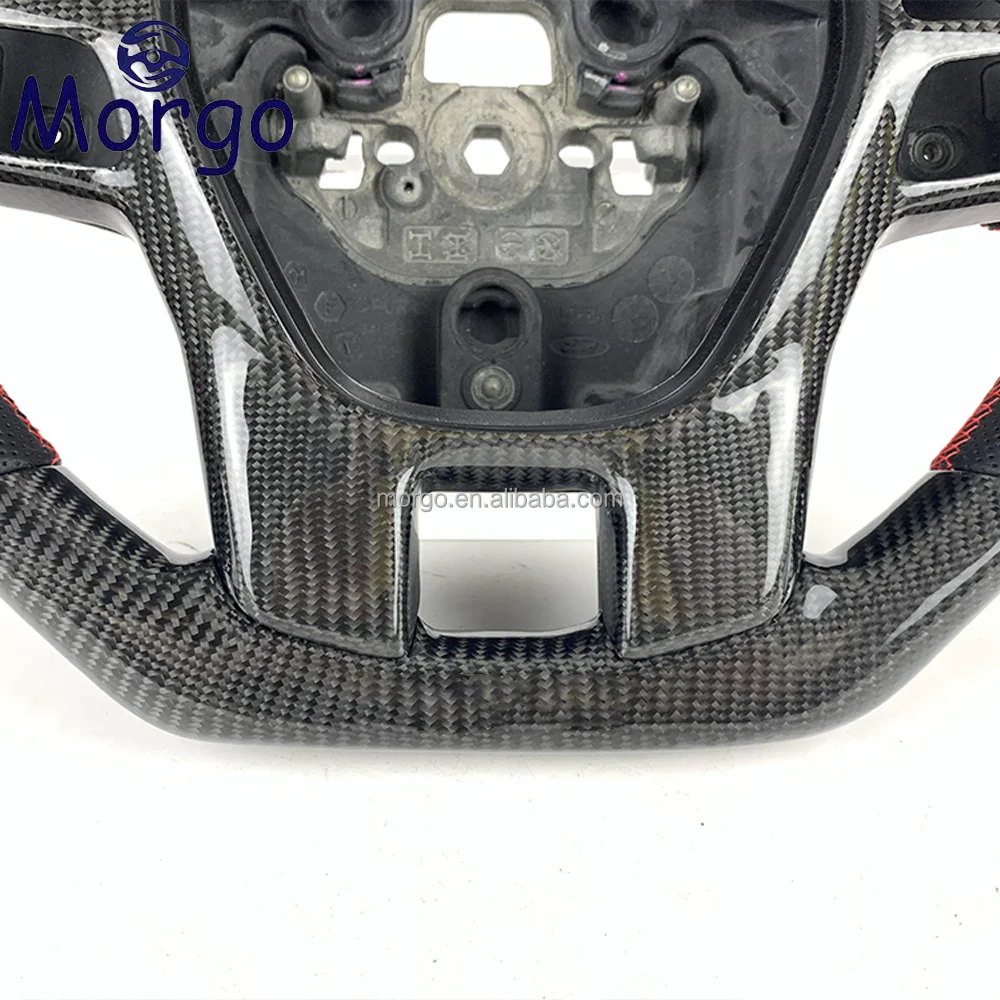 Customized Carbon Fiber Steering Wheel For Ford Ranger Raptor Everest 2016 2017 2018 2019 2020 Steering Wheels Car Accessories