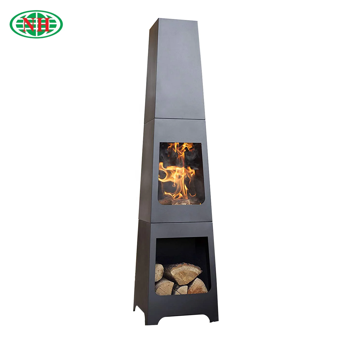 Фабрика BSCI стальной огонь chimenea наружная пожарная яма с логотипом