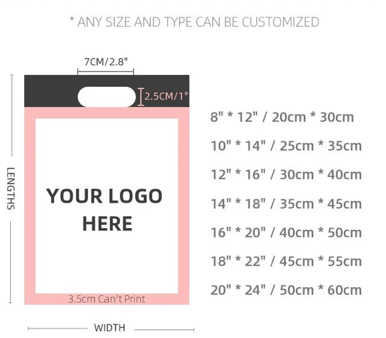 Wholesale Die Cut Eco-Friendly Custom Design Shopping Printing Plastic Bags With Logo