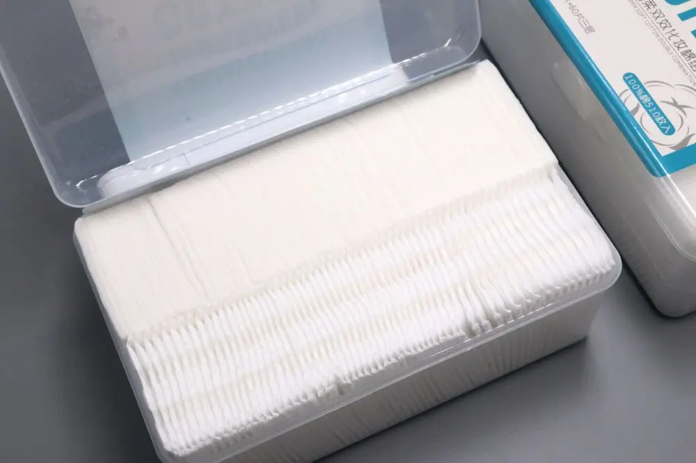 Premium Square Cotton Pads for Face - Makeup Remover Pads, Hypoallergenic, Lint-Free | 100% Pure Cotton