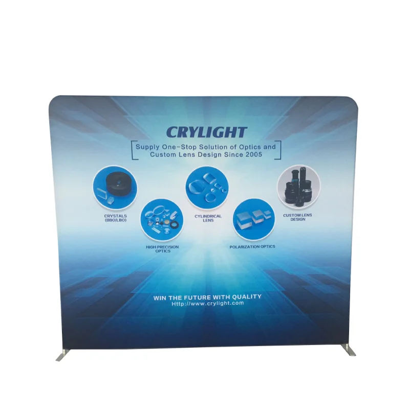 Custom Single-sided Tension Fabric Display Aluminum Tube Frame Back Drop For Exhibition Event