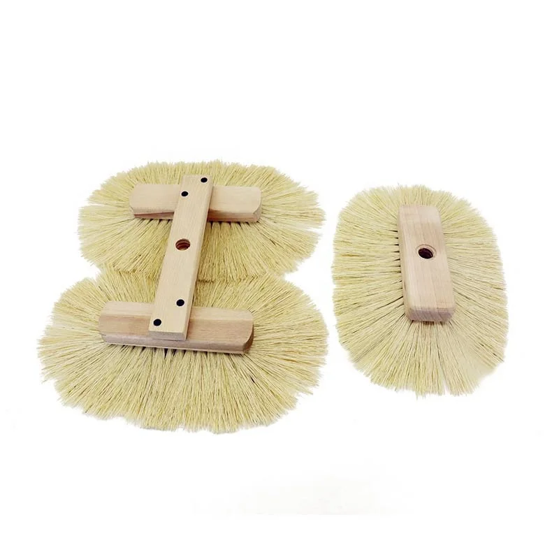 Factory Supply 5in 8in Round Horse Hair Drywall Texture Brush Rosebud Drywall Stipple Brush
