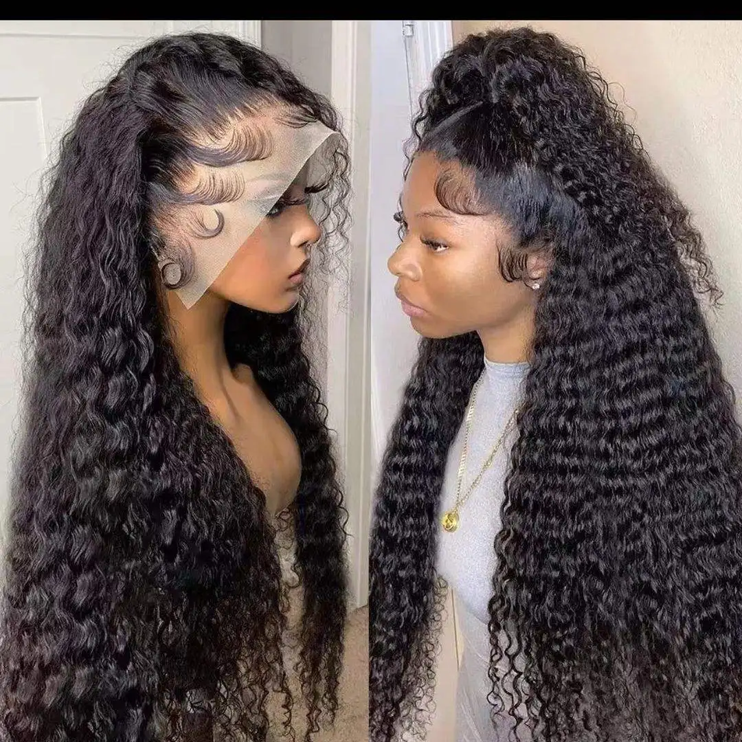 13x6 hd human hair lace front wig,preplucked human hair and bleach knots, raw hair wigs hd lace frontal wigs for small heads