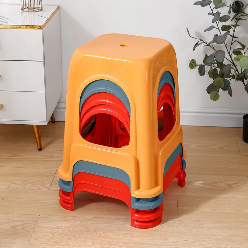 Оптовая продажа прочный пластиковый стул для укладки табуретов современный улицы