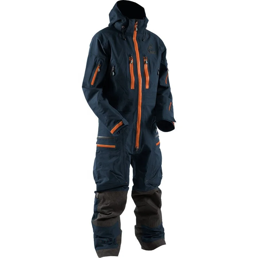 RG-Top quality mens waterproof snow one piece ski suits overall snowboard pants snowsuits