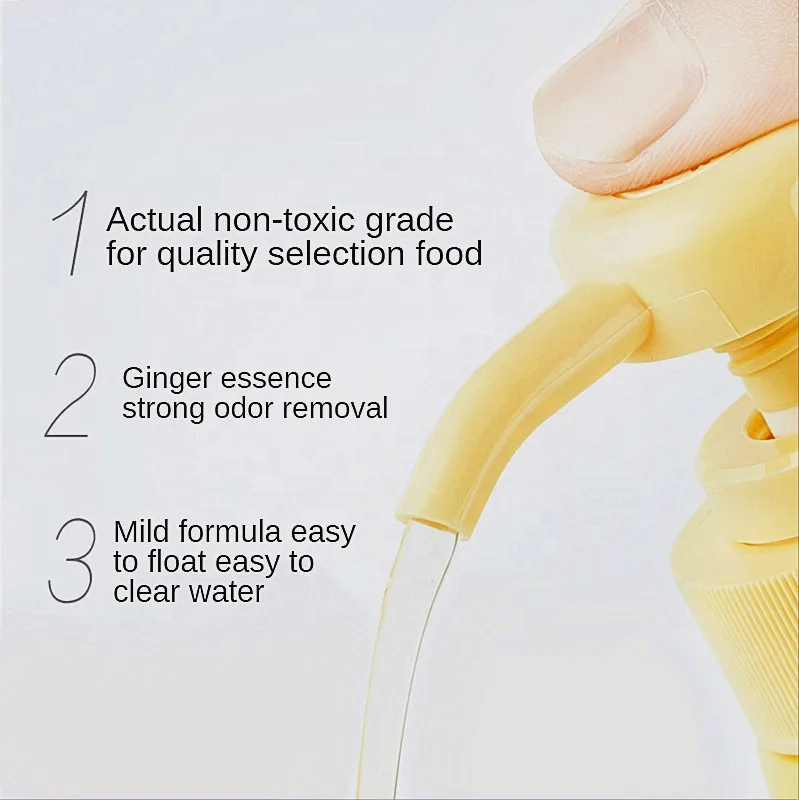 Lanju Brand Nature Clean Dishwashing Liquid,Dishwashing Liquid,Non Toxic Dish Detergent Easy To Clear Water